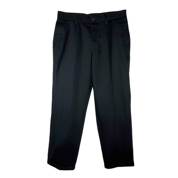 Haggar Men's H26 Flat Front Black Dress Pants 34x30 - Picture 1 of 8